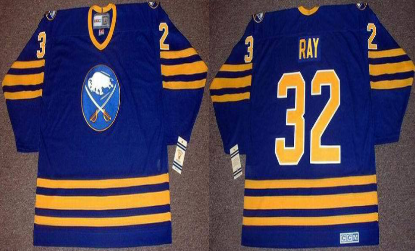 2019 Men Buffalo Sabres 32 Ray blue CCM NHL jerseys